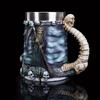2025 New 2oz /600mlHalloween Mug Death Coffee Mug Stainless Steel Beer Cup, Skull Shaped Cup Birthday Gifts Mugs Coffee Cups