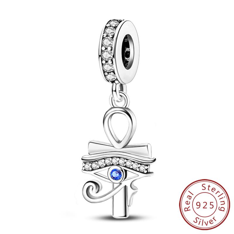 Copper Charms Beads Devil'S Eye Cross Angel Charms Fit Original Charms Bracelets Pendants Fine Diy Jewelry Making For Women