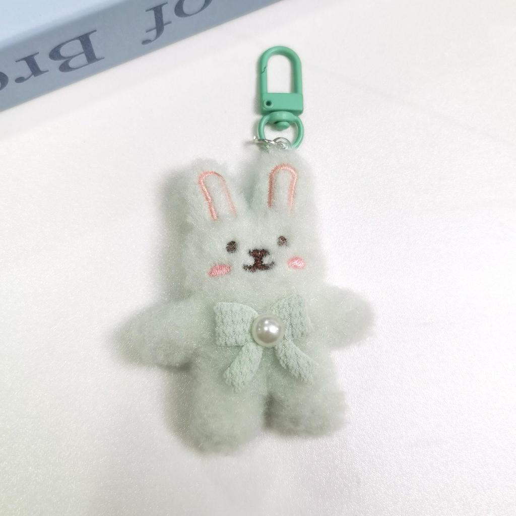 Cartoon Rabbit Plush Keychain: Cute Backpack Charm & Student Gift