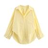 ZA Autumn New Women's Clothing ZR Fashion Wind Export Fashion Stripes Lapel Long Sleeves Shirt 2020458