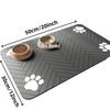 1pc S/M/L bsorbent Pet Feeding Mat, Waterproof Placemat for Dog & Cat Food & Water Bowls, Quick-Dry Rubber Backing