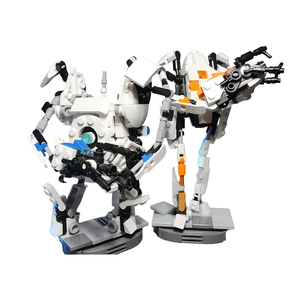 MOC Popular Games Portal 2 Robot Building Blocks Model High-Tech ATLAS And P-Body Robot Bricks Assembly Toys Kids Birthday Gifts