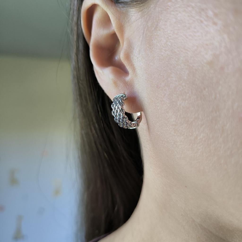 Silver Earrings Without Stones (2184331)