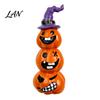 Unique Halloween Gift Ideas Pumpkin Statue, Resin Spooky Face Figurine for Desktop Ornaments Indoor Tabletop, Tiered Tray, Party, Home Decor