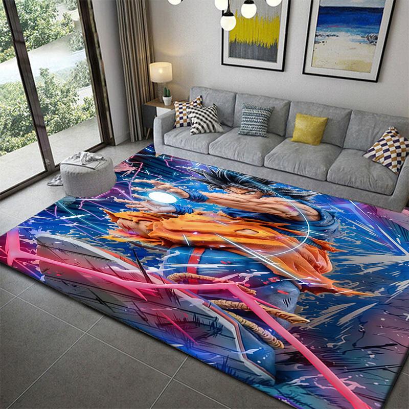 Dragon Ball Anime Pattern Area Rug for Living Roomanime soft washable cartoon floor carpet
