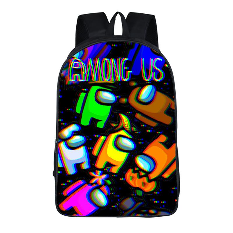 Among Us Game Merchandise Children'S Backpack Oxford Cloth Large Capacity School Bag Backpack