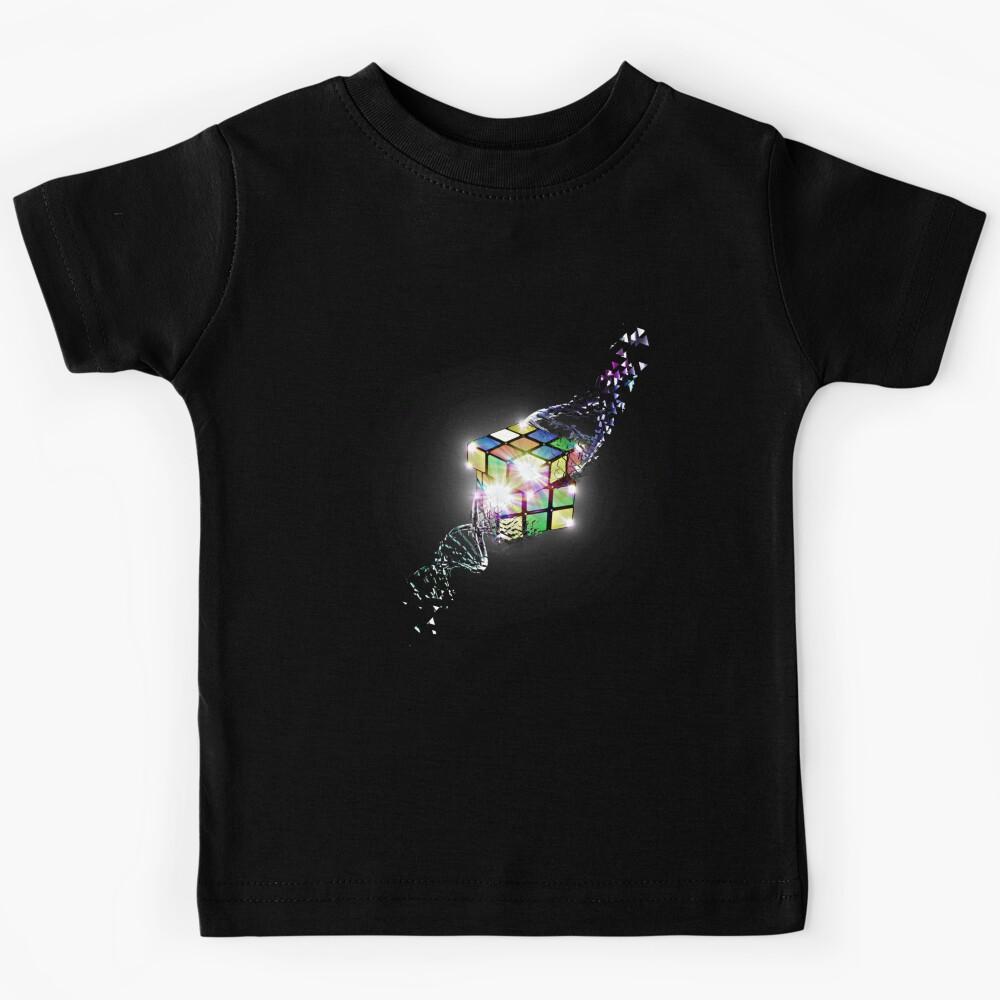 Rubik Cube Shattered DNA Strand Awesome Design    Kids T-Shirt 170