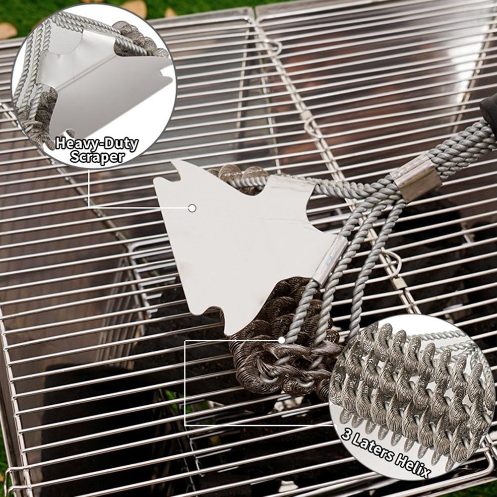 Metalowa Szczotka do Czyszczenia Grilla Stalowa Szczotka Druciana do Akcesoriów Czyszczących