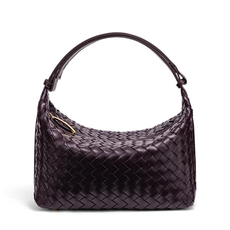 New Fashion Casual Hand Carry Women'S Bag, Hand-Woven Lunch Box Bag, Simple Premium Shoulder Armpit Bag