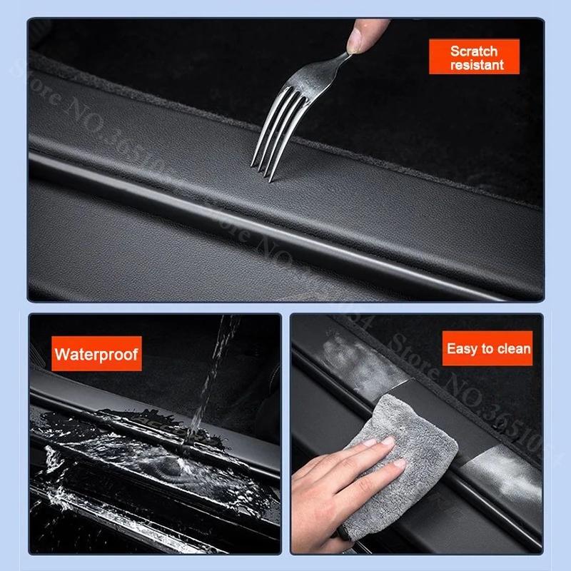 For Kia KX3 2015-2026 Car Threshold Protection Strip Trunk Anti-scratch and Anti-collision Film Door Decorative Strip Stickers