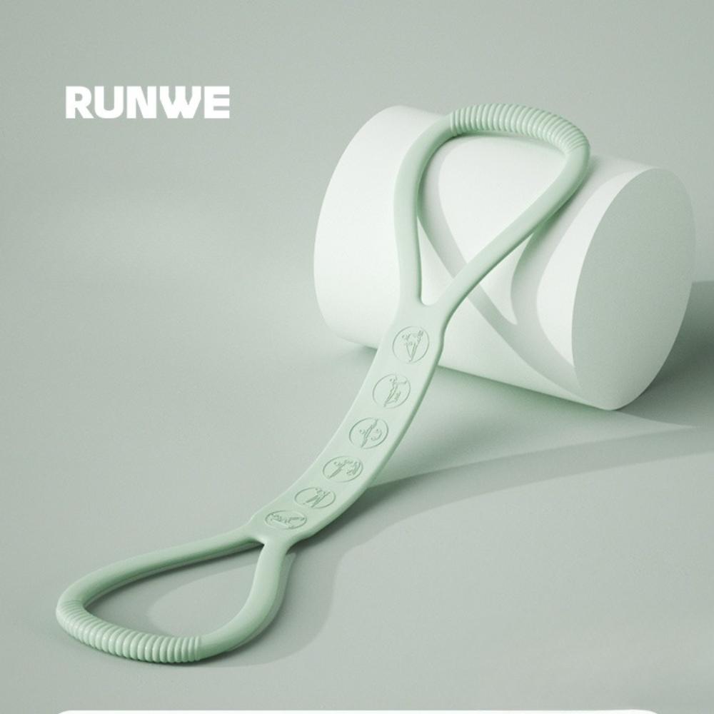 Silicone Resistance Bands Set Non-Slip Medium Tension Stretch Straps for Fitness Yoga Strength Training Home & Outdoor Exercise Equipment
