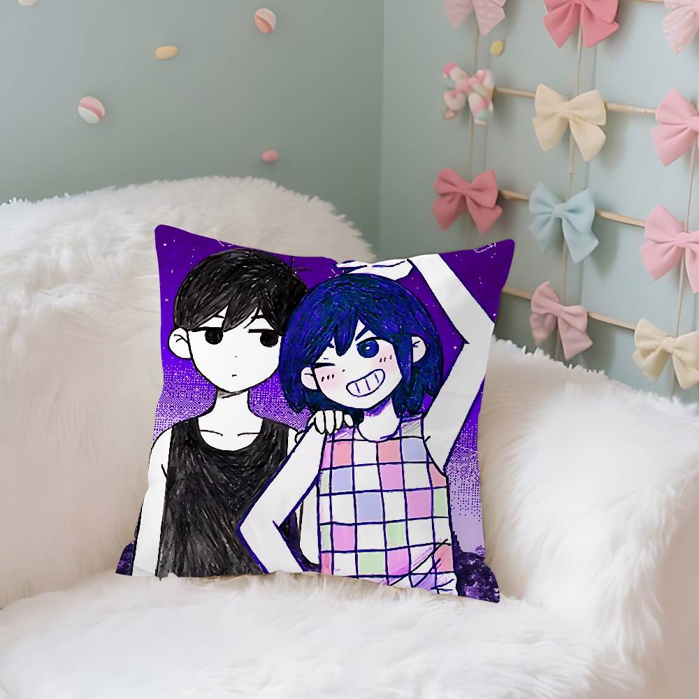 Anime Cool OOmoriS Case Plush Fabric Soft Pillowcase Double Sided Print Cushion Cover Household Gifts