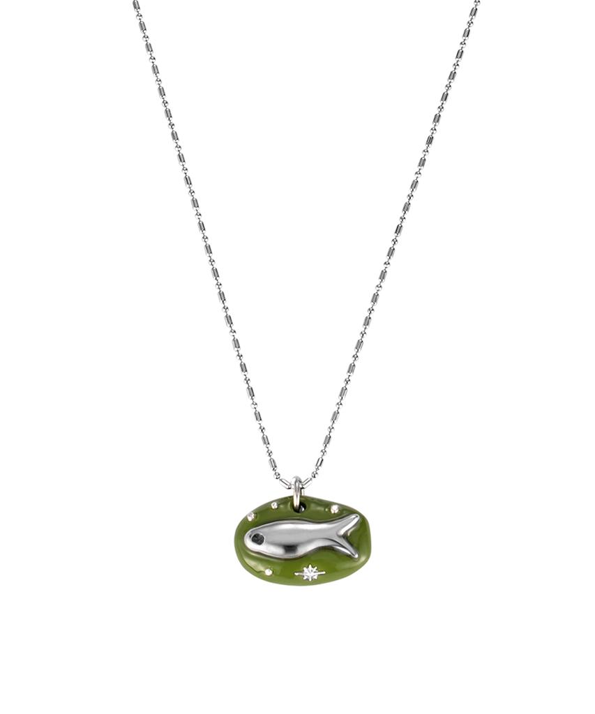Nff Minnow Necklace-Green