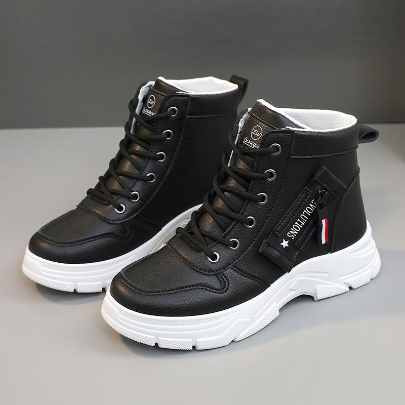 W new Martin boots casual autumn breathable high top small fresh heightening thick baseplate shoes