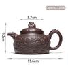 320ml Authentic Yixing Purple Clay Teapots Raw Ore Purple Mud Handmade Tea Pot Home Zisha Filter Kettle Customized Teaware
