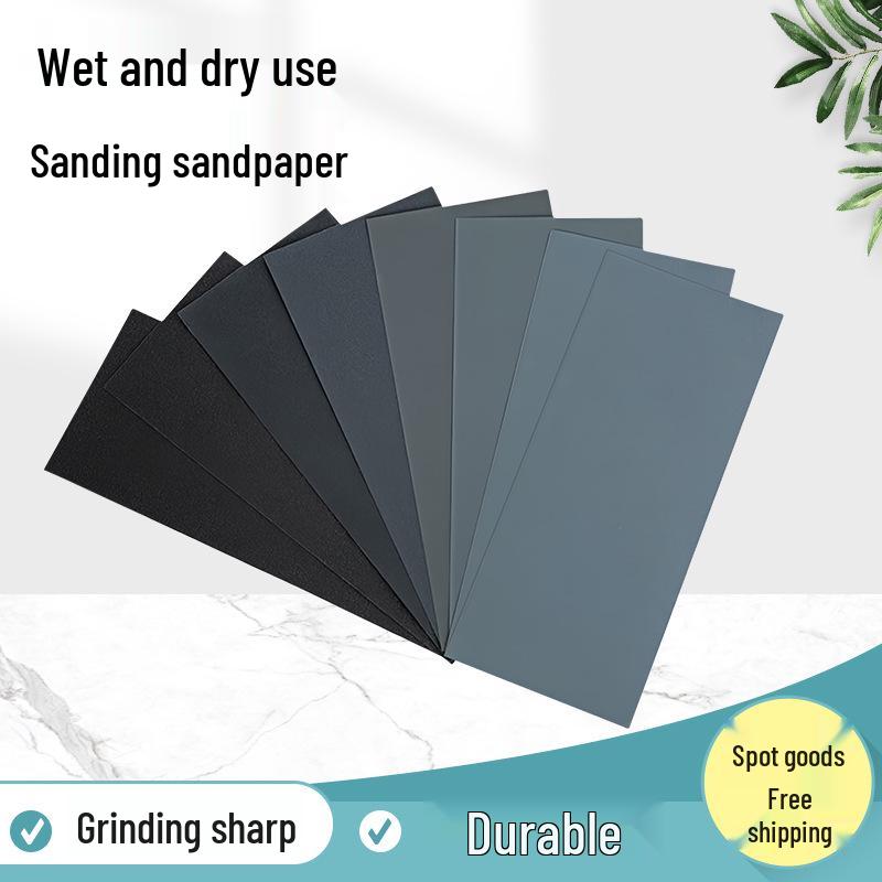 Wet and Dry Sanding Sheets Set for Car Paint, Woodworking, and Walls