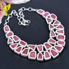 Pink Hememorphite Druzy Gemstone 925 Sterling Silver Jewelry Necklace 18" KG-1836