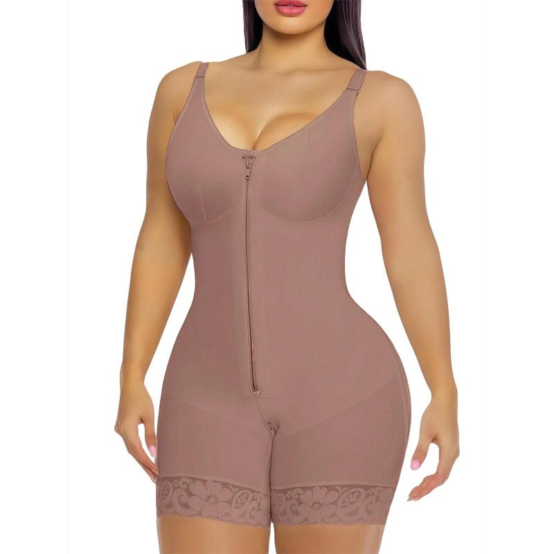 Large Size Shapewear Onesie, Hip Lift, Abdomen Open, Crotch Buckle Onesie, Sling Adjustable Hip Shapewear
