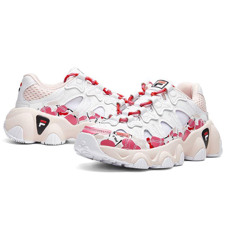 Fila Fusion Jagger Retro Comfortable Sports Running Shoes Low Top Lifestyle Casual Shoes Women sneaker Cherry-Blossom-Pink T12W021104FWR