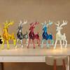Elegants Resins Reindeers Figurine Modern Home Decoration Standing Deer Statue for Christmas Decoration