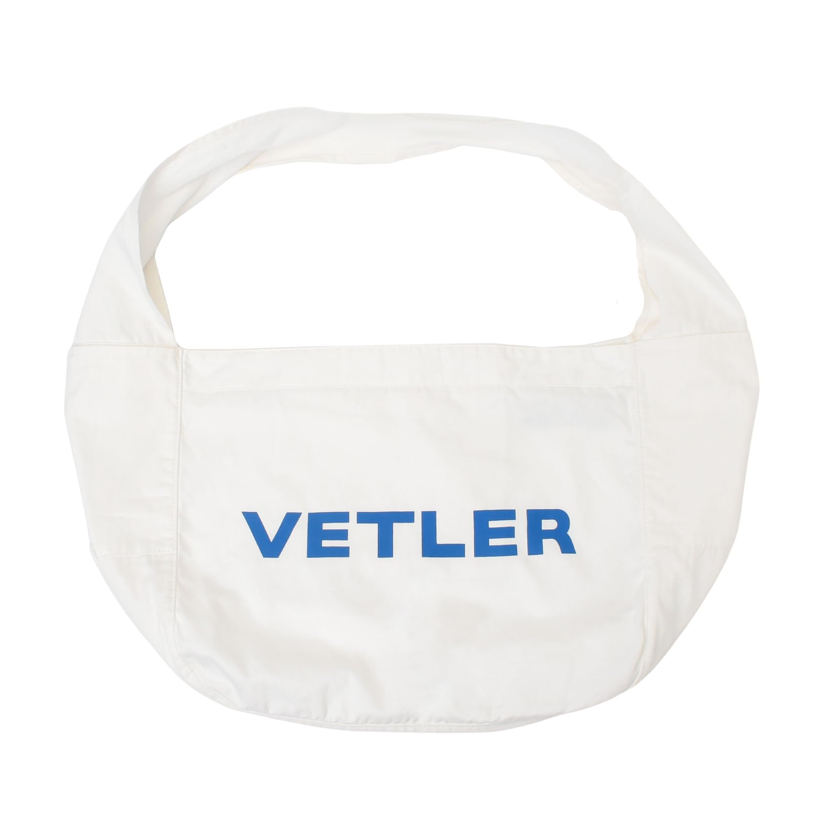 

Tote shoulder large cotton for overnight inner pocket [VETLER] bag, bag, capacity, canvas, lightweight, commuting, trips, school, crossbody, A4, білий