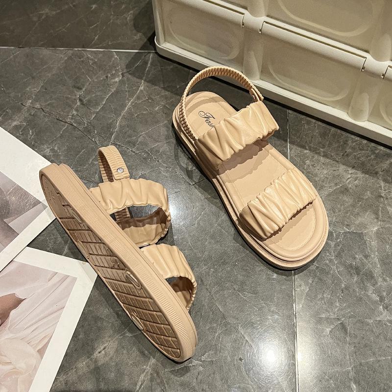 Women's Summer Flat Sole Sandals - Soft, Comfortable, Outdoor Beach Footwear