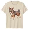 Happy Corgi Dog Corgi Animals Unisexs TShirt Unisexs Graphic Tee