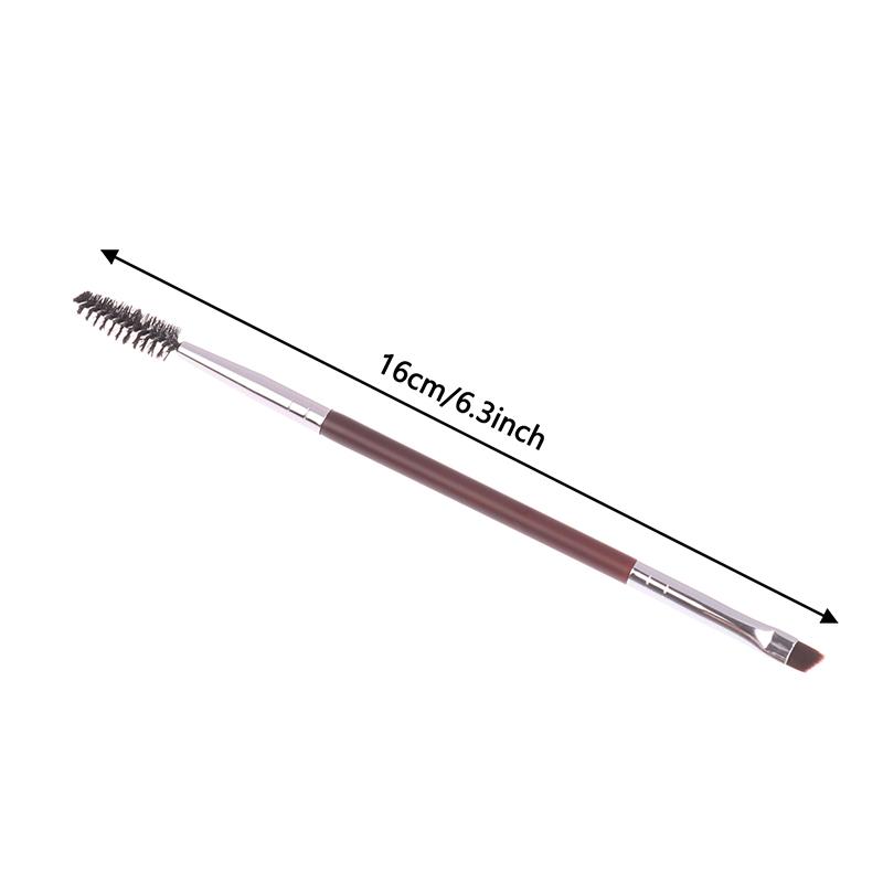 Eyebrow Brush Eyelash Comb Makeup Brushes Dual Ended Angled Brush Spoolie Brush 2 In 1 Lash Eyebrow Brush Set Makeup Tool