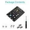 2 Interfaces M.2 SATA3.0/MSATA to SATA3.0 Converters Card, 6Gbps Transfer Rate for Desktops and Servers