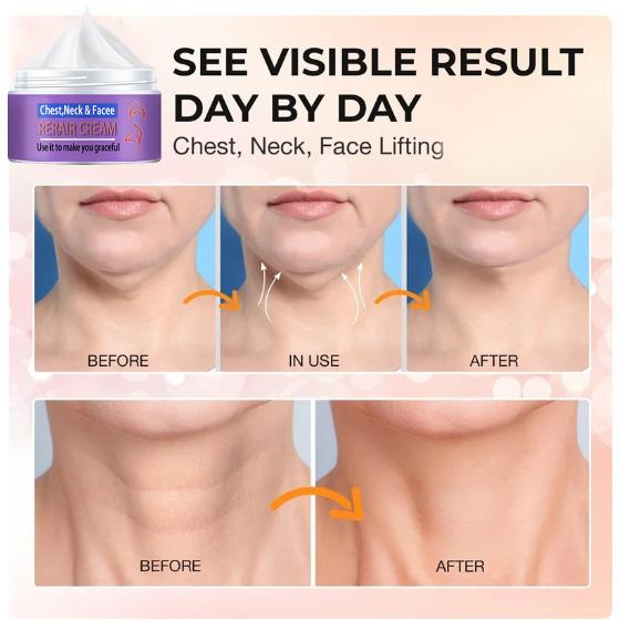 Zpevňující krém, Krém na obličej zpevňující jemné linky, Hydratační krém vyhlazující jemné linky na krku