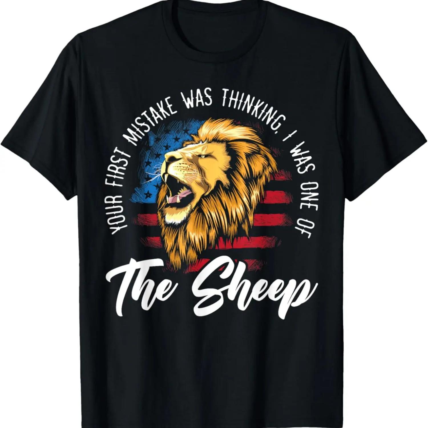 

Your First Mistake Was Thinking I Was One of The Sheep Lion T-Shirt S чёрный