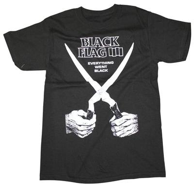 T-shirt Black Flag Band Tout est devenu Noir T-shirt Album Noir SST Records