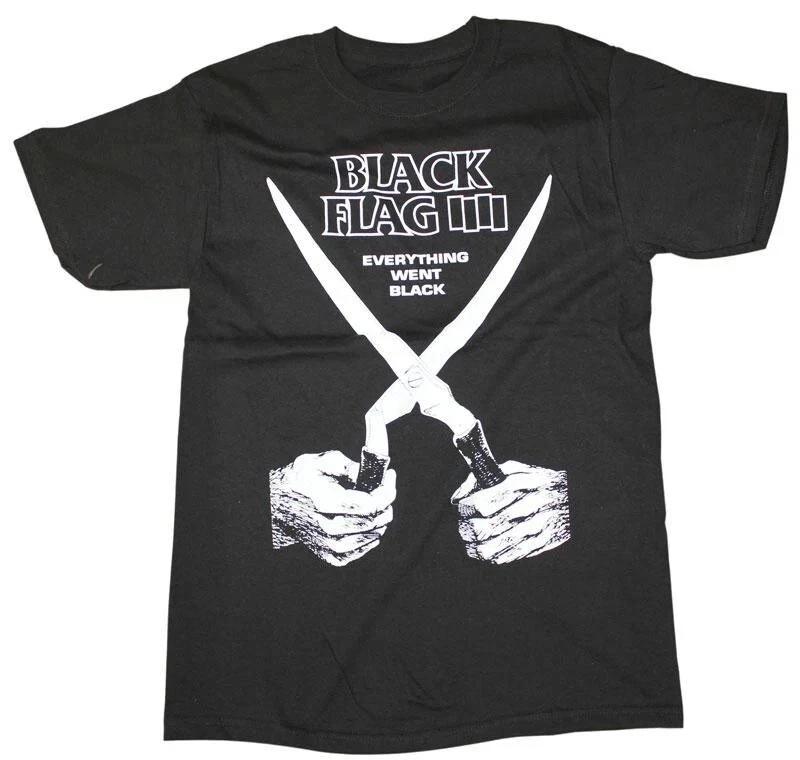 

Black Flag Band T-shirt Everything went Black Album Tee SST Records 4XL
