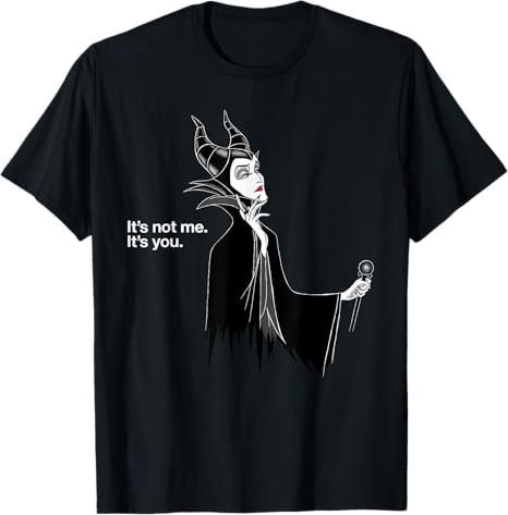 Villains Maleficent Its Not Me Its You Black TShirt S