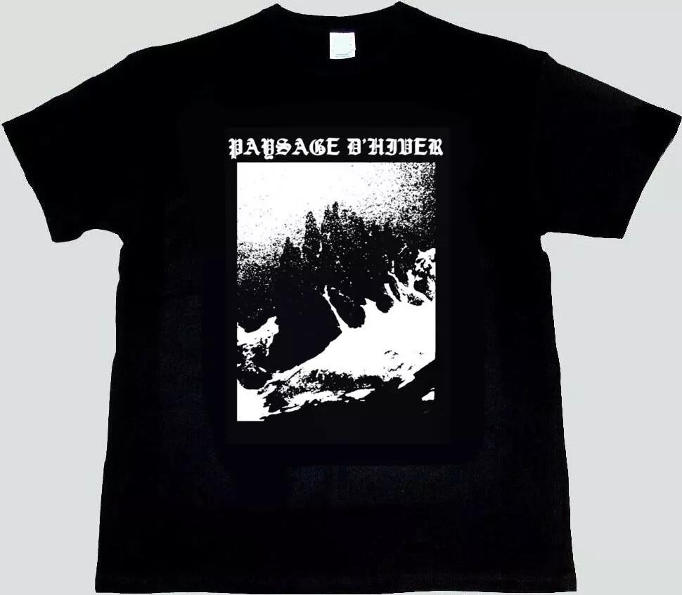 Paysage d Hiver T-Shirt black metal, gift for fan HH14 Unisex T-Shirt S