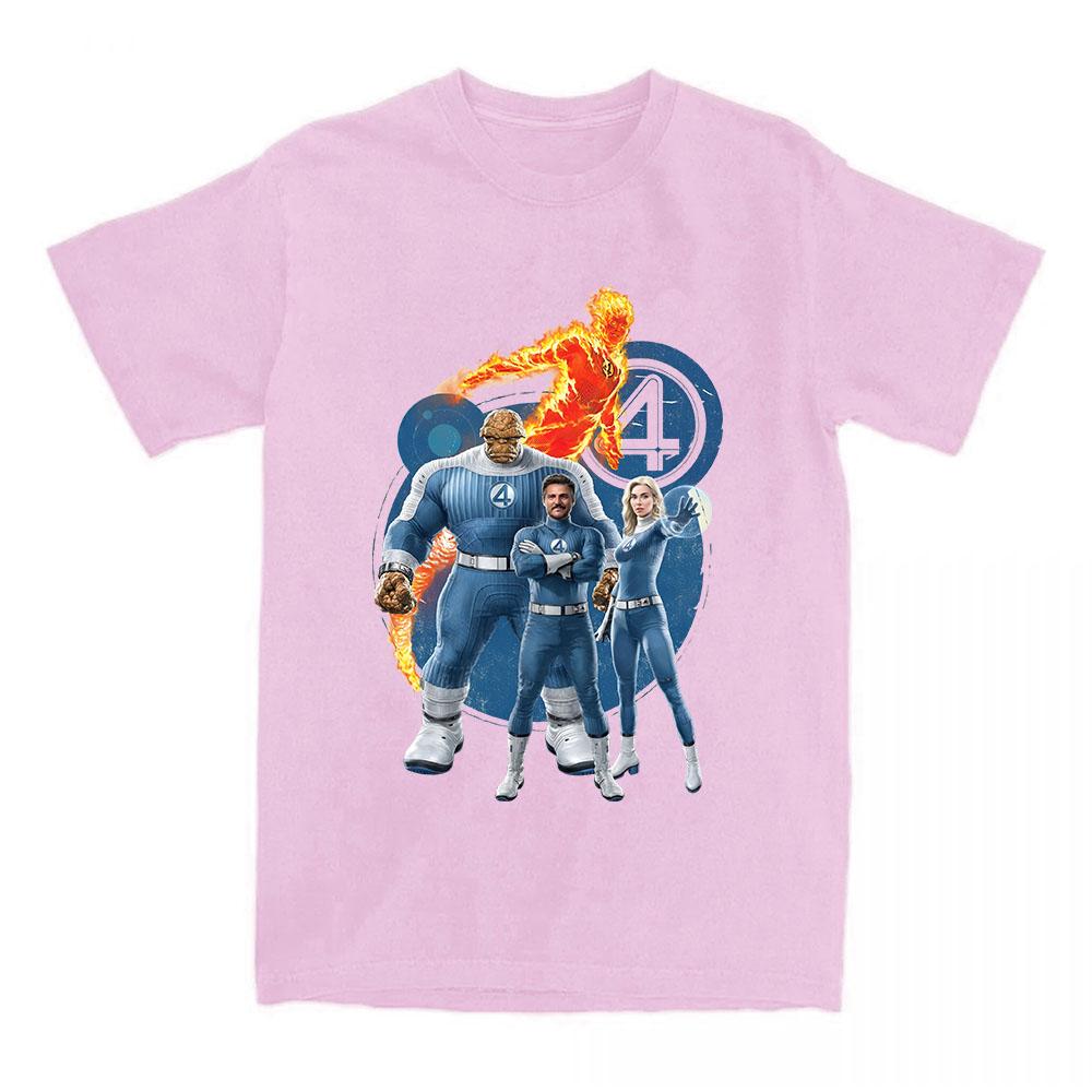 Summer Women Men Tees Film The Fantastic Four First Steps Movie T-shirt Cotton Summer Female Tshirts Unisex Streetwear Top