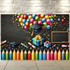 One Background Flag Graduation Celebration Party Colored Pencils Multi-functional Background Cloth Party Decoration