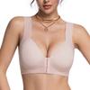 Plus Size Front Closure Sports Bra For Women Push Up Comfortable Seamless