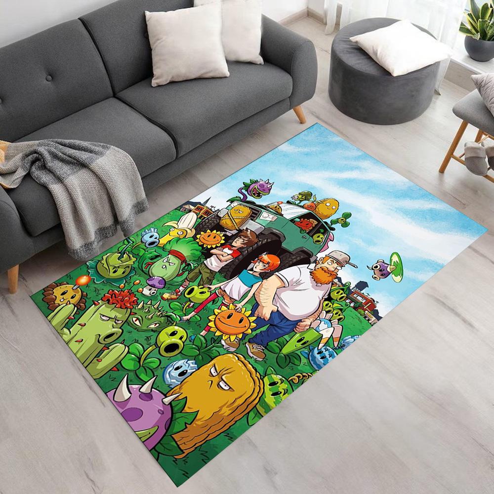 Plants Vs. Zombies Floor Mat Perfect for Decorate room Balcony Foyer Kitchen Anti-slip Rug Office home decor