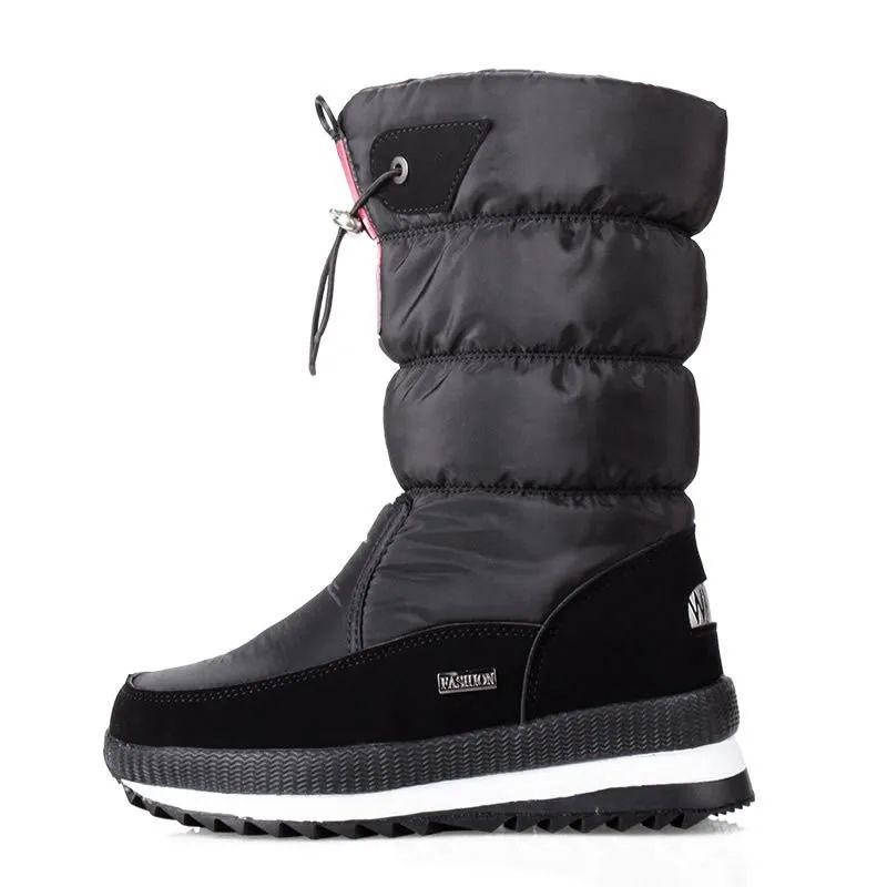 Women's Boots Winter Waterproof Non-slip and Velvet Thickened High-top Snow Boots Shoes To Keep Warm In Winter