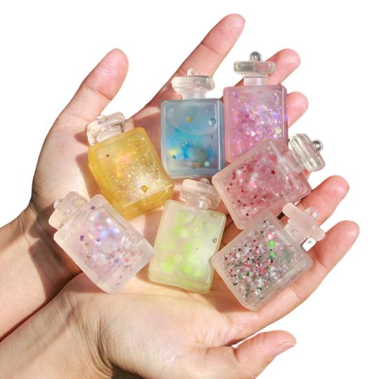 

Squeeze Fidget Toy Soft TPR Colored Sequins Perfume Bottle Pinch Toys Stress Relief Toy Kids Adults Anti-stress Sensory Toy Party Favor