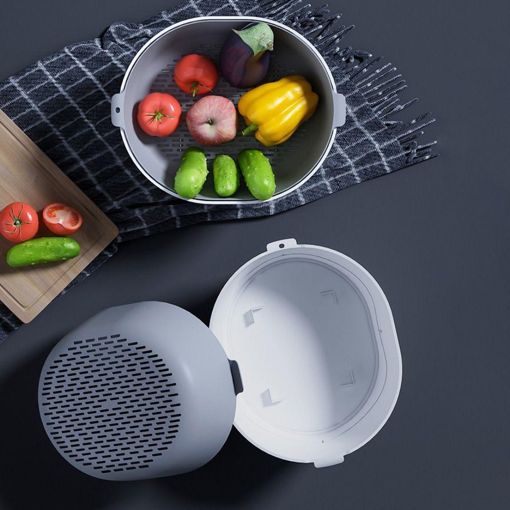 Shock-absorbing Fruit Washing Machine Large Capacity Vegetable Draining Basket Kitchen Countertop