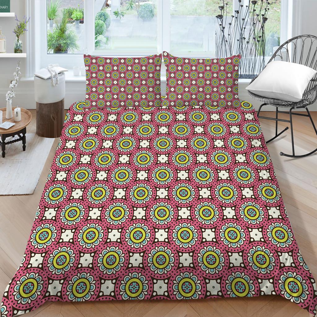 3D Bohemian Home Bettwäsche Bettbezug Luxus Bettwäsche Set Bettbezug Kissenbezug Blatt/Doppelbett in voller Größe 2/3-teilige Schlafzimmerdekoration