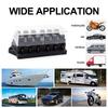 YJ-FB017 Automotive Circuit Blade Fuse Box 6 Möglichkeiten Auto Boot RV Block Halter Fall