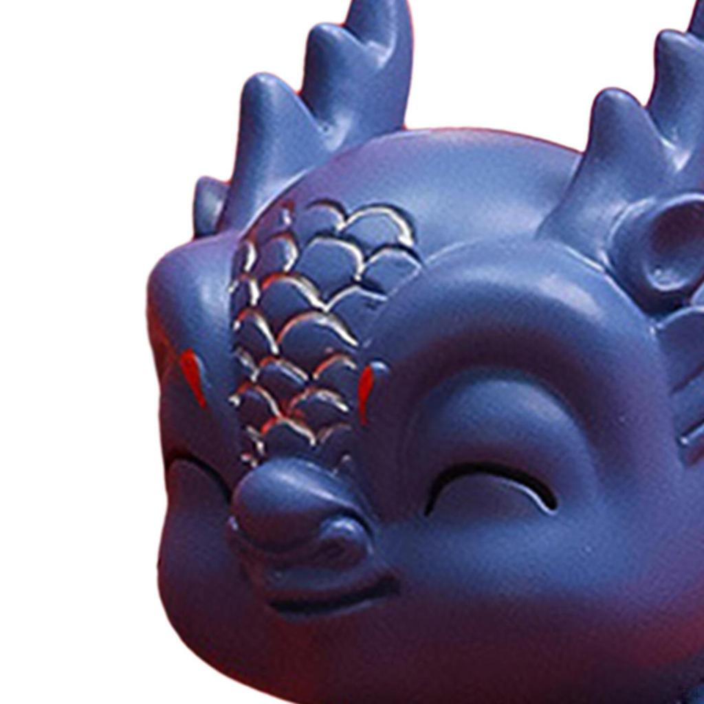 Chinesische Drachenfigur – exquisite Statue aus Kunstharz als Dekoration für Zuhause und den Büroschrank.