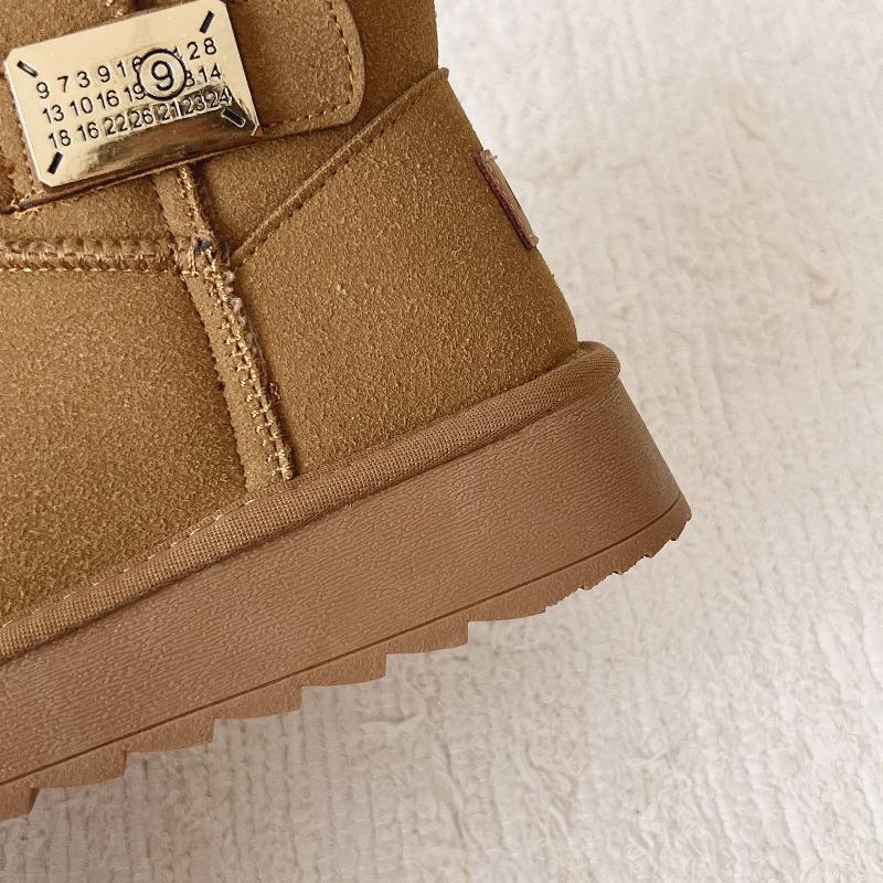 Schneestiefel Damen Winter Samt Verdickt Warm Baumwollschuhe Weiche Sohle Rutschfest und Schneesicher Dicke Sohle Kurze Stiefel Baumwollschuhe