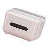 Desktop Taschentuchbox Fernbedienungshalter 2 Fächer Multifunktionale Serviettenbox für Wohnzimmer