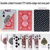 New Ben Niu 777 Texas Hold'em Large Print Frosted Plastic Poker Cards - Waterproof & Durable
