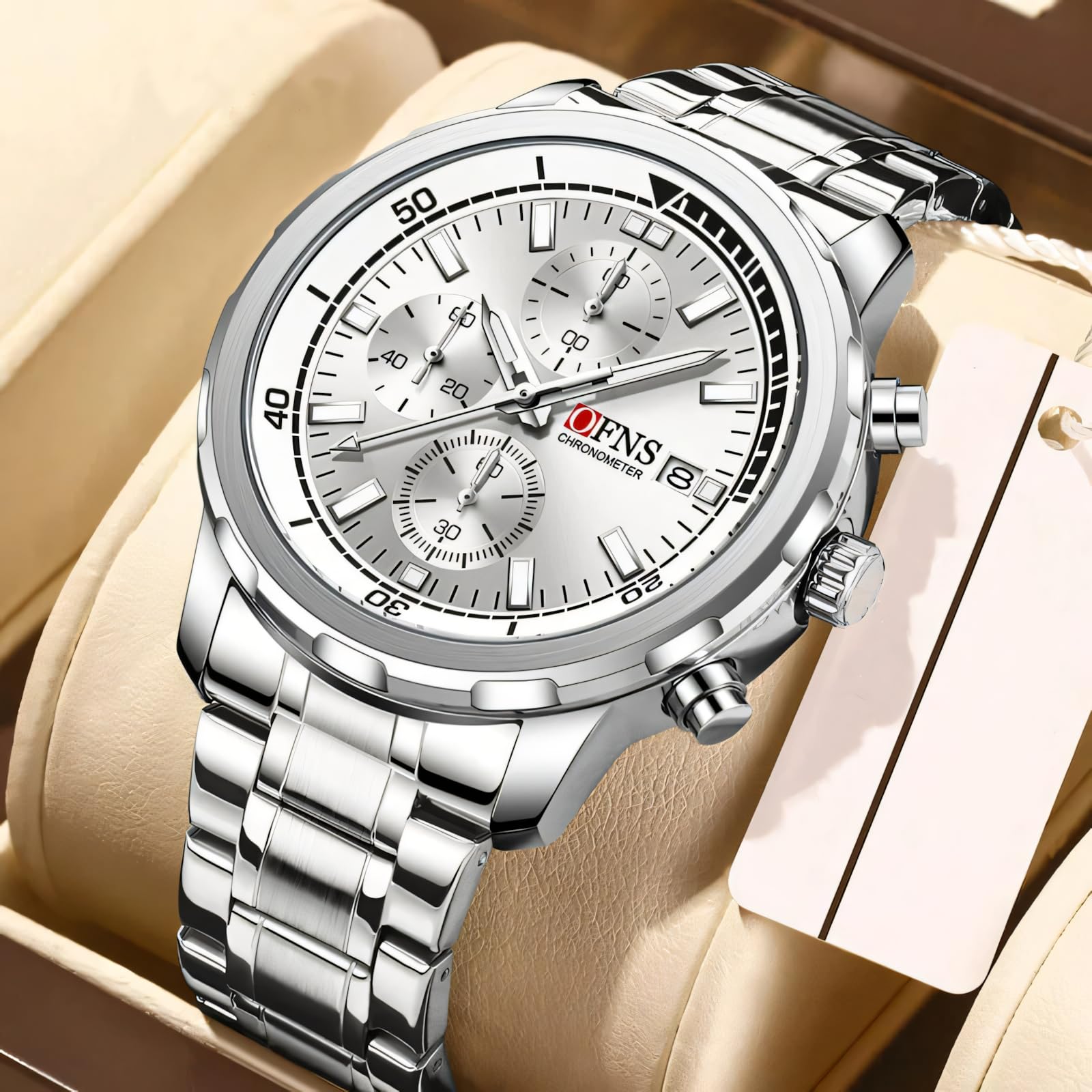 Men Watches Waterproof Luminous Date Chronograph Man Watch Stainless Steel Men s Quartz Watches Reloj