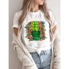 Women Holiday Clothing Merry Christmas Fashion Plant Cactus Plant Trend Female Shirt Print T Top Graphic Tee New Year T-shirts